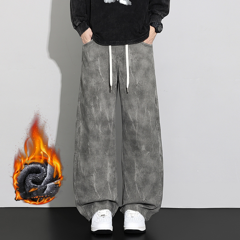 Streetwear Brand Clothing - Celana Katun Longgar Pria 2026, Pakaian