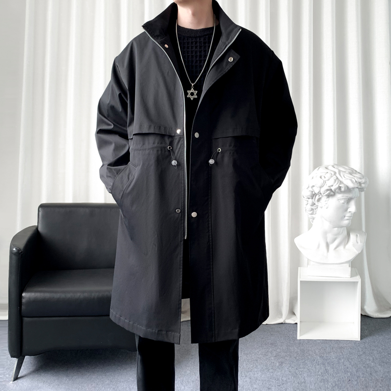 Mantel Trench gaya Korea pria, - Streetwear Brand Clothing ulasan dan harga