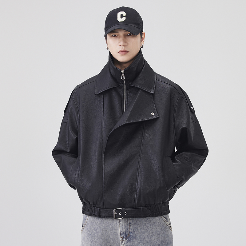 Jaket Kulit Musim Gugur Musim  - Streetwear Brand Clothing ulasan dan harga