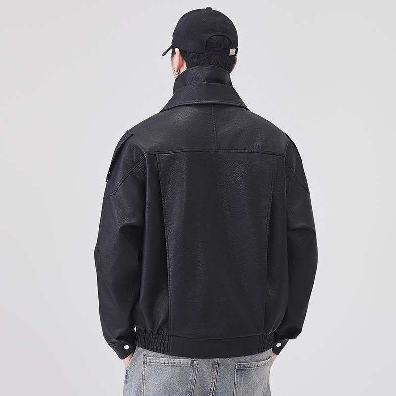 Jaket Kulit Musim Gugur Musim  - Streetwear Brand Clothing ulasan dan harga