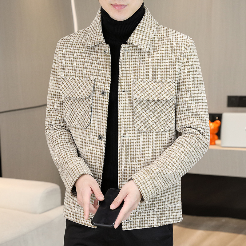 Jaket wol kotak-kotak untuk pr - Streetwear Brand Clothing ulasan dan harga