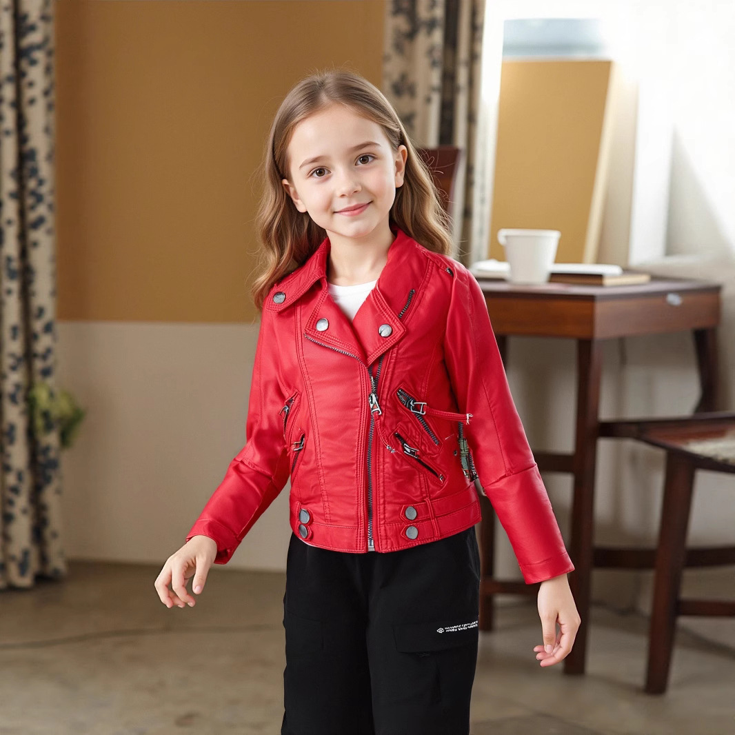 Jaket Kulit Pu Sepeda Motor Ro - Streetwear Brand Red Logo ulasan dan harga